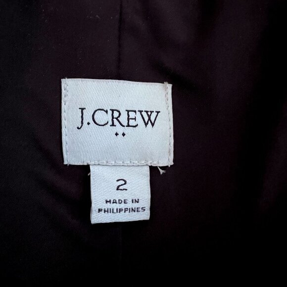 J.Crew Black One Button Blazer Size 2 - Picture 8 of 16